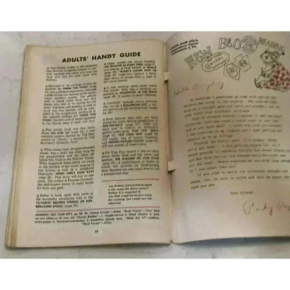 Vintage Jack and Jill Magazine June 1961 Hayley Mills Parent Trap Giraffe Cover - Picture 10 of 10